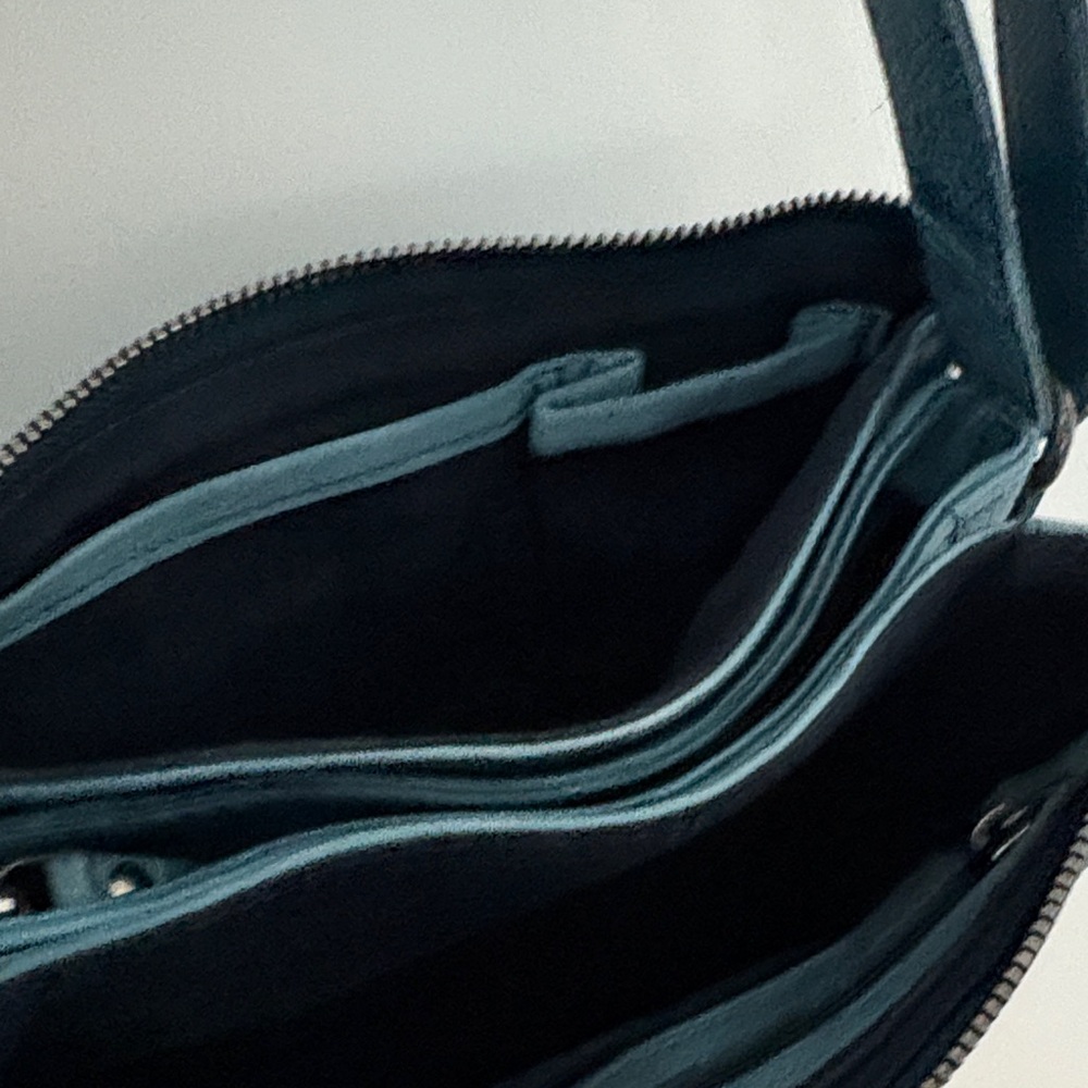 Latico Leather Blue Crossbody Bag - Picture 6 of 9